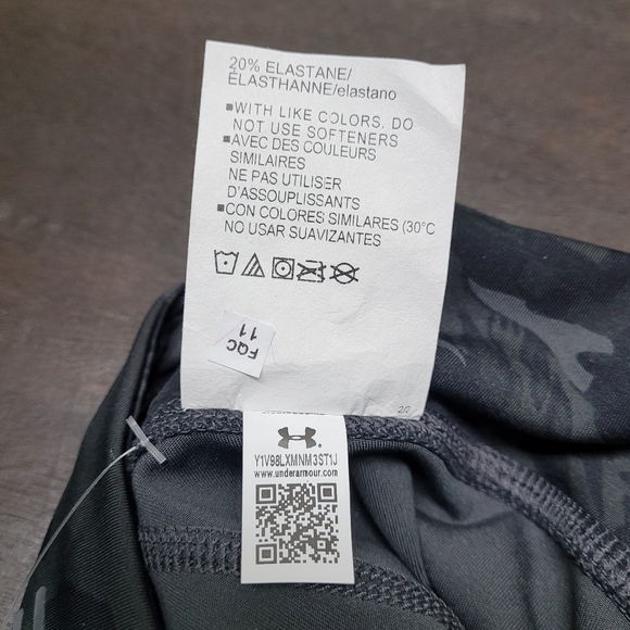 🆕️ Under Armour Fly Fast 3.0 Half Tights Black Grey Camo - Picture 11 of 12